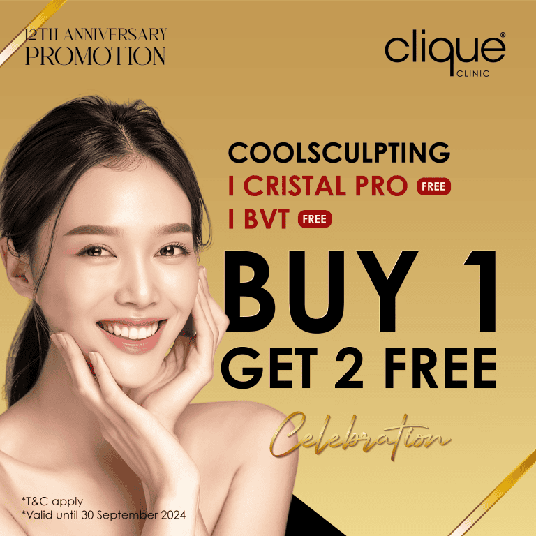 14th Anniversary Promotion | Pigmentation, Acne, Lifting & Body Contouring - Clique 12th Anniversary Promotion CoolSculpting Cryolipolysis 7