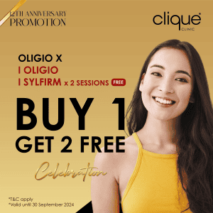 14th Anniversary Promotion | Pigmentation, Acne, Lifting & Body Contouring - Clique 12th Anniversary Promotion Oligio X 3