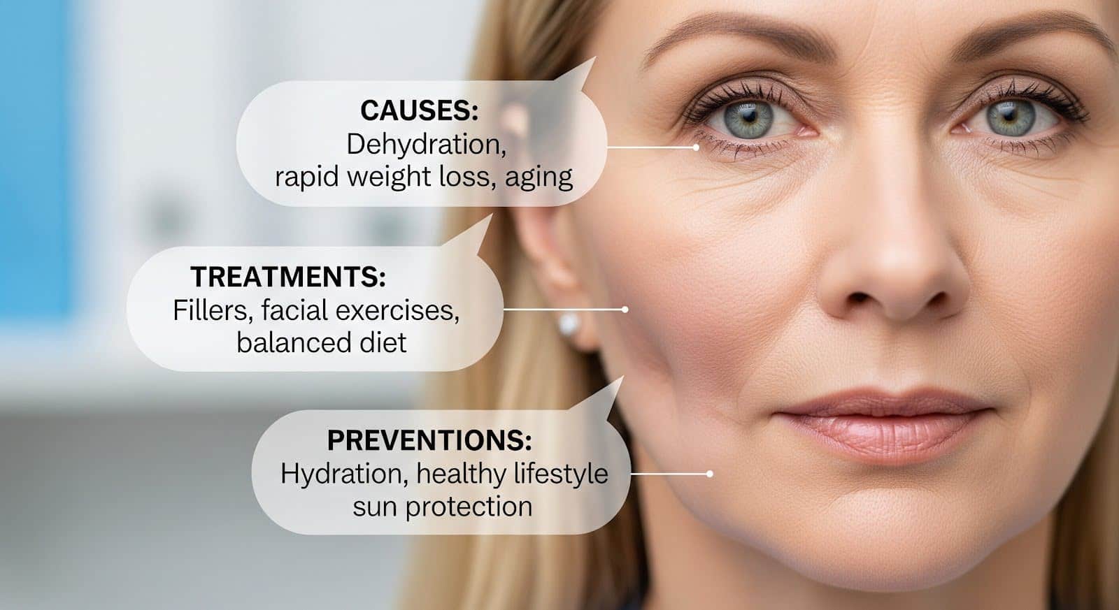 You are currently viewing Sunken Cheeks: Treatments, Causes, and Preventions