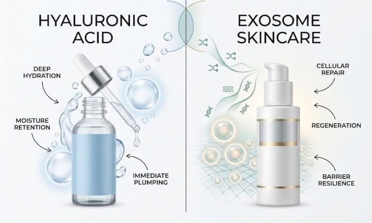Read more about the article Exosome vs Hyaluronic Acid: Their Differences and How They May Complement Each Other